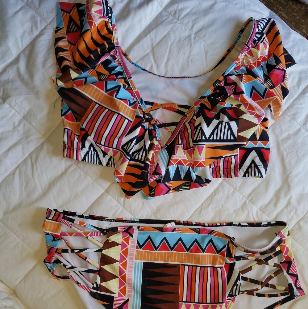 👙🌞PLUS SIZE Tribal Print 2PC Swimsuit